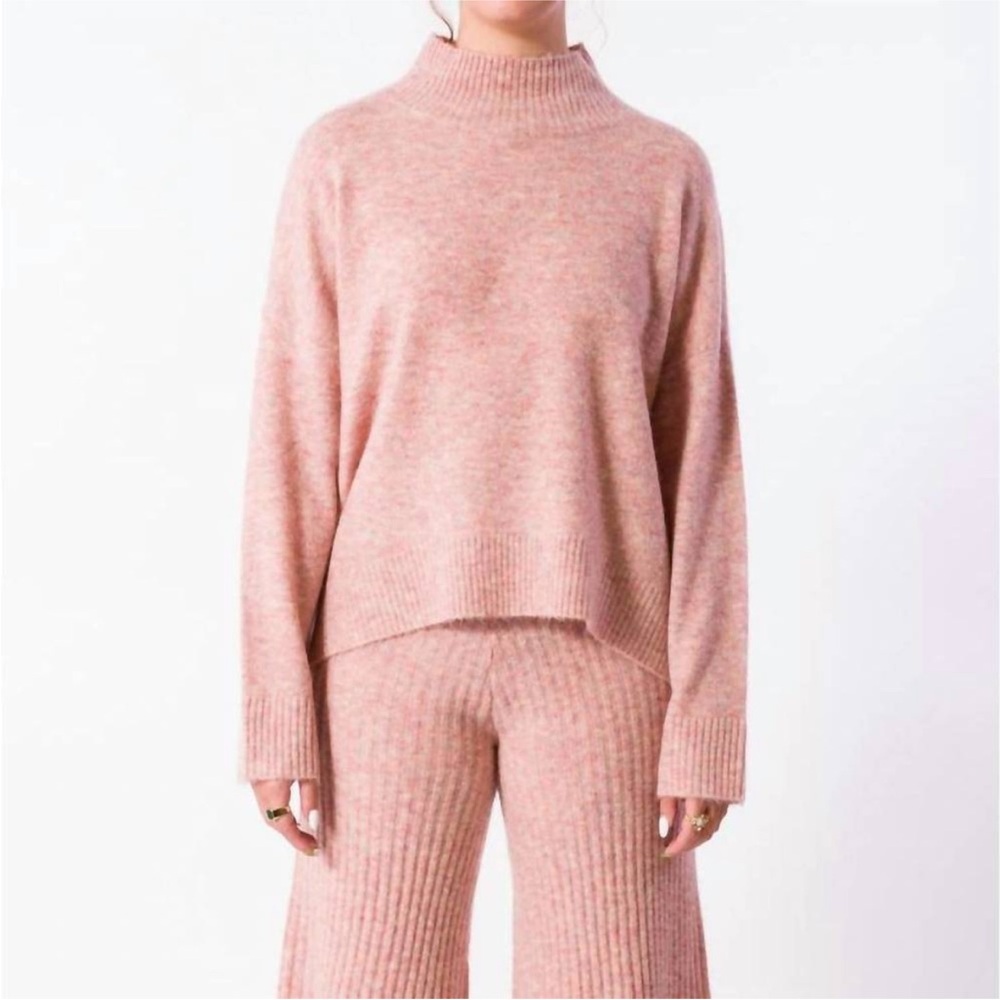 KERISMA Graham Mock Neck Sweater In Opal
